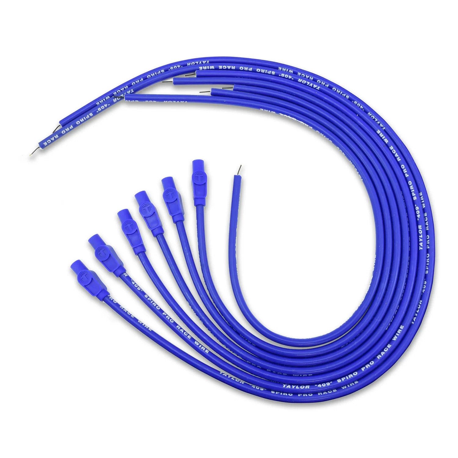 Spark Plug Wire Set Universal 10.4mm Silicone Spiro Pro 409 409 180_ Blue 79645